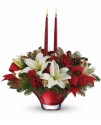 Teleflora's Crimson Glow Centerpiece